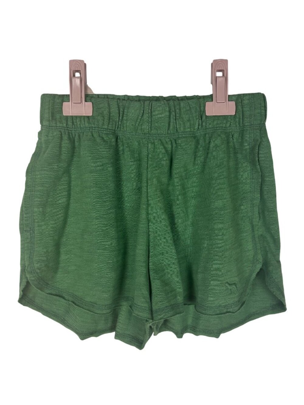 ✨3/$30 NWT Victoria's Secret PINK XS Green Curve Hem Sweat Shorts